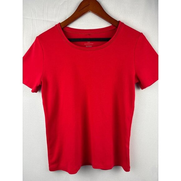 White Stag Red Short Sleeve T-Shirt S (4-6) 100% Cotton Made In Nicaragua - Picture 3 of 5